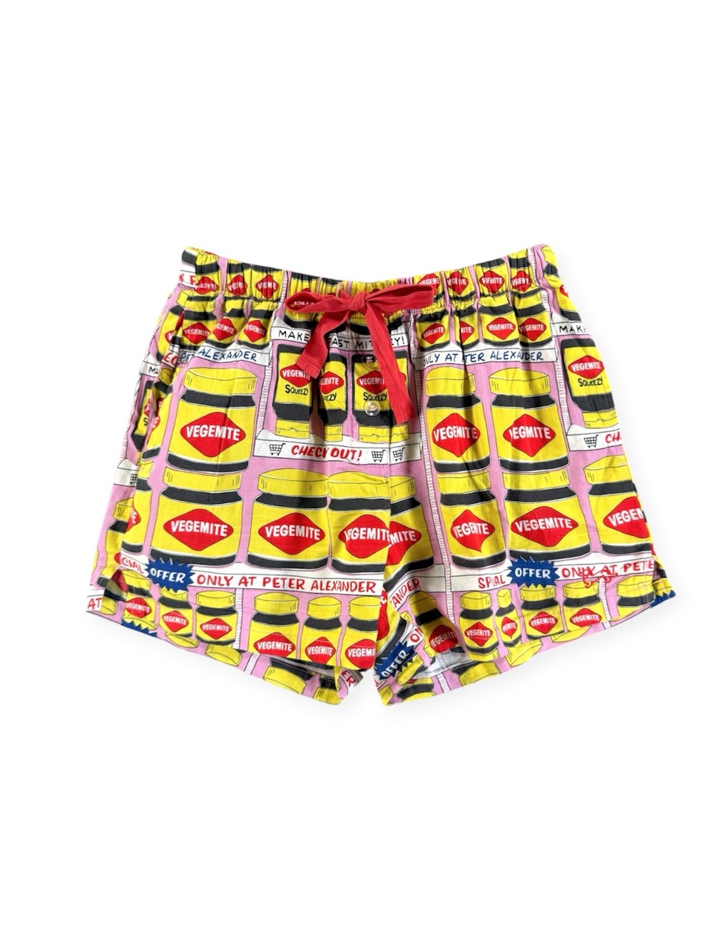 Peter Alexander Vegemite Print Sleep Shorts | Size XS